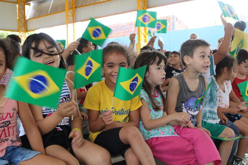 Inauguração da quadra da EMEIF João de Castro