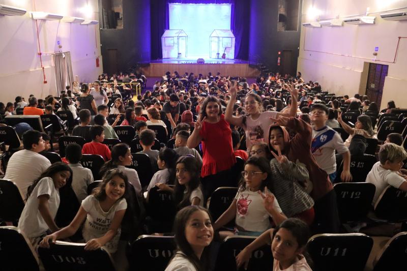 Alunos da rede municipal em Experiência Cultural