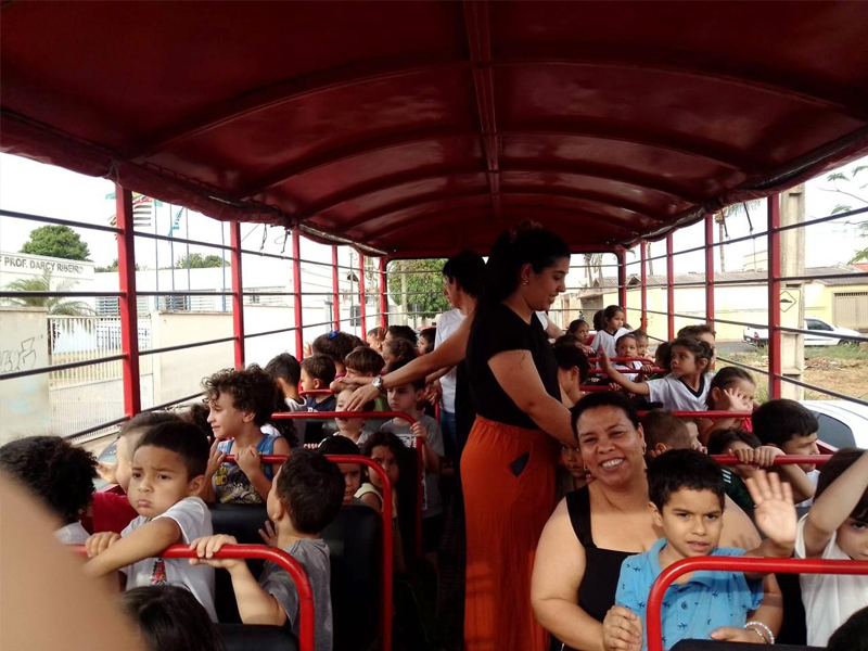 Um Dia de Aventura e Alegria: EMEI “O Pequeno Polegar” Realiza o Encantador Passeio do Trenzinho