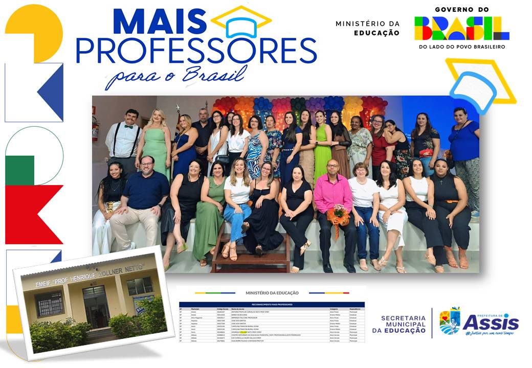Educação Municipal de Assis conquista reconhecimento nacional do MEC!