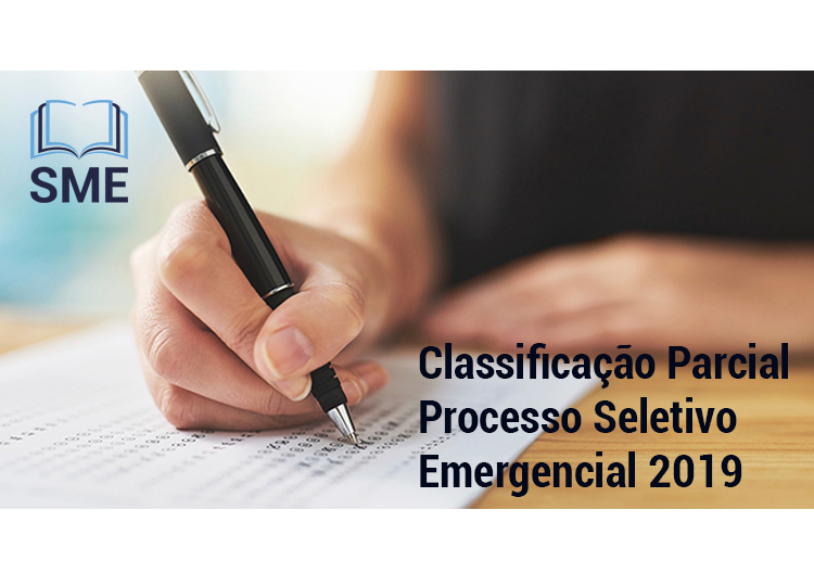 Classificao Parcial Processo Seletivo Emergencial 2019