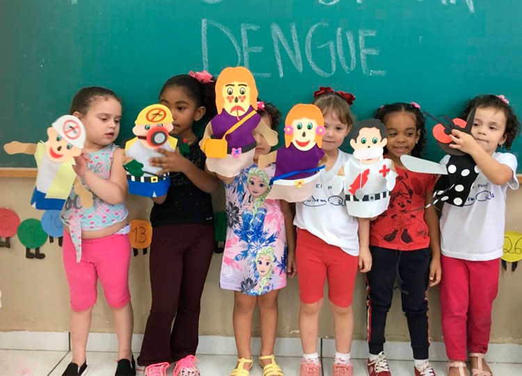 Unidades Escolares  Municipais participam do Dia D dos alunos de Assis contra a Dengue