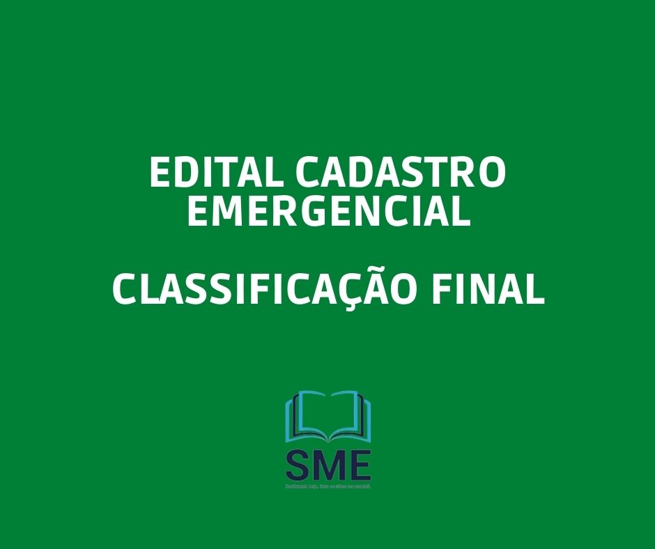 Classificao Final  - Cadastro Emergencial