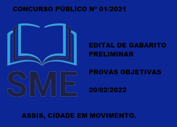 EDITAL DE GABARITO PRELIMINAR DO CONCURSO PBLICO N 01/2021