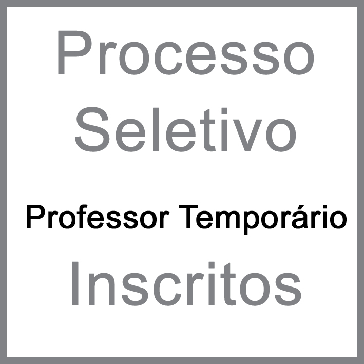 Processo Seletivo Prof. Temporrio - Inscritos 